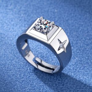 American Diamond  Personality Fashionable  Men's Ring