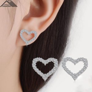 American Diamond Love Stud Earring