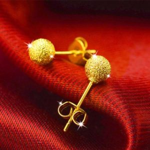 Glossy Round Beads Earrings